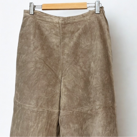 🤎 Vintage Max Mara “Weekend” Genuine Leather Pants – Fits XXS / 00 - Picture 3 of 11